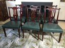 Set Of Six (6) Very Nice Mahogany Dining Chairs Either Owned Or Designed By Cass Gilbert - Very Interesting
