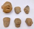 16 Precolumbian Hand Carved Stone Heads & Other Artifacts