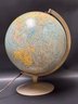 A Vintage Lighted Replogle Comprehensive Globe, 12'