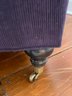 An Attractive Arm Chair In Purple Corduroy By The Stanford Chair Company