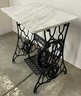Iron Sewing Machine Base With Marble Top