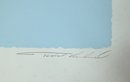 Vintage 1980's Signed & Numbered Lithograph Print Of Blue Sky