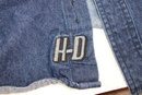 Harley Davidson Blue Denim Button Up Shirt XL