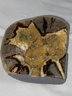 Septarian Crystal Geode Calcite Crystals Bookend 5x5x3in A Beau