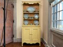 A Petit Painted Pine China Cabinet By Lillian August