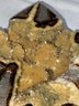 Septarian Crystal Geode Calcite Crystals Bookend 5x5x3in A Beau