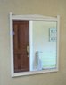 Ivory Colored Hall Mirror In Wooden Frame - 30' X 36' In Size