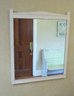 Ivory Colored Hall Mirror In Wooden Frame - 30' X 36' In Size
