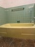 A Vintage 1950s Yellow Crane Bathtub - Removed And Ready For Pickup!
