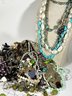 Large Lot Costume Jewelry Chains Beads Craft/costume Lot