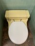 An MCM 1 Piece Toilet By Case - Yellow