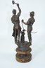 Metal Black Smith Workers Statue