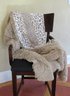 Double Sided Cozy Throw Blanket A Fuzzy Warm Leopard Print, The Other A Tan Colored Koosh Ball