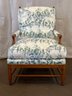 A Vintage Stickley Fauteuil Chair & Matching Ottoman