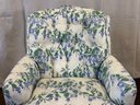 A Vintage Upholstered Armchair By Sherrill, Button-Tufted Back