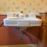 A Crane Wall Mounted Sink-Drexel Model-Angled Towel Bars - Lower Level