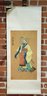 Vintage Chinese Hand Painted Chinese Emperor Scroll Painting Of Qin Shi Huang