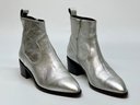 Cool Pair Of Metallic Vero Cuoio Low Boots Size 39 1/2