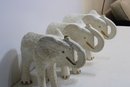 3 Plaster Elephants