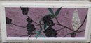 Stained Glass Window Panel, Floral / Asian Design.