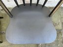 Pair Of Black Windsor Style Wooden Chairs