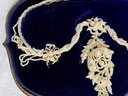 Breathtaking Belle Epoque Art Nouveau Seed Pearl Necklace In Original Box