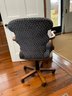 A Custom Hickory Office Chair With Nailhead Trim - Adjustable Height