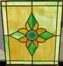 Floral / Rosette Stained Glass Window Panel No. 2