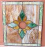 Floral / Rosette Stained Glass Window Panel No. 1