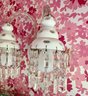 A 1950s Milk Glass And Crystal Vanity Sconce - Bath 1