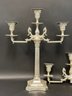 A Large Pair Of Silverplate Candelabra, Rogers, Northeastern Railway Co.