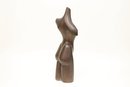 Brass Female Torso Minimalist Sculpture 6'W X 4'D X 19'H