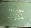 Vintage Industrial Green Metal Stackbin Parts Bins - Lot Of 6