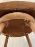 A Set Of 5 Carved Walnut Spindle Back Counter Stools In Faux Finish