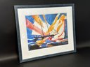 An Abstract Watercolor Print, Americas, Signed