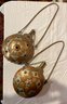 Pair Of Moroccan Brass Canteens