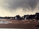 Framed Art Photo, Storm Clouds At The Shore