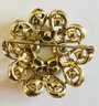 VINTAGE GOLD TONE SIGNED CORO BROOCH