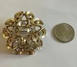 VINTAGE GOLD TONE SIGNED CORO BROOCH