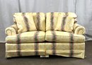 A Classically Elegant Upholstered Loveseat By Baker Furniture #1