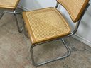Vintage Marcel Breuer Style Cesca Cane Cantilever Frame Chairs