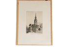 1994 Limited Edition Etching 54/150 Trafalgar Square By London Artist Mike Bernstein, Not Framed