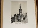 1994 Limited Edition Etching 54/150 Trafalgar Square By London Artist Mike Bernstein, Not Framed