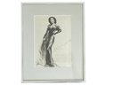 Autographed Photograph Of Hedy Lamarr, Framed Under Glass. Accompanied With Newspaper Articles