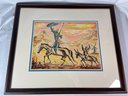 Original Don Quixote Painting - Signed Savo Radulovic 26x23in