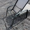 A Aluminum Sling Chaise Lounge