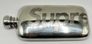 New In Box Supreme Pewter Flask In Pouch & Supreme Stickers