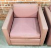 Pair Of Mid Century Modern Cube Lounge Chairs - As-Is