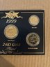Beautiful 1999 24KT Gold Plated State Quarter Collection