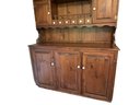 Rustic Farmhouse Two Piece Hutch- Perfect Piece To Customize For An Updated Modern Farmhouse Look.